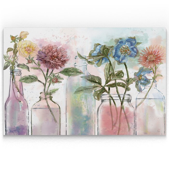 'Vintage Bottle Collection' - Print on Canvas 27x18 EE344