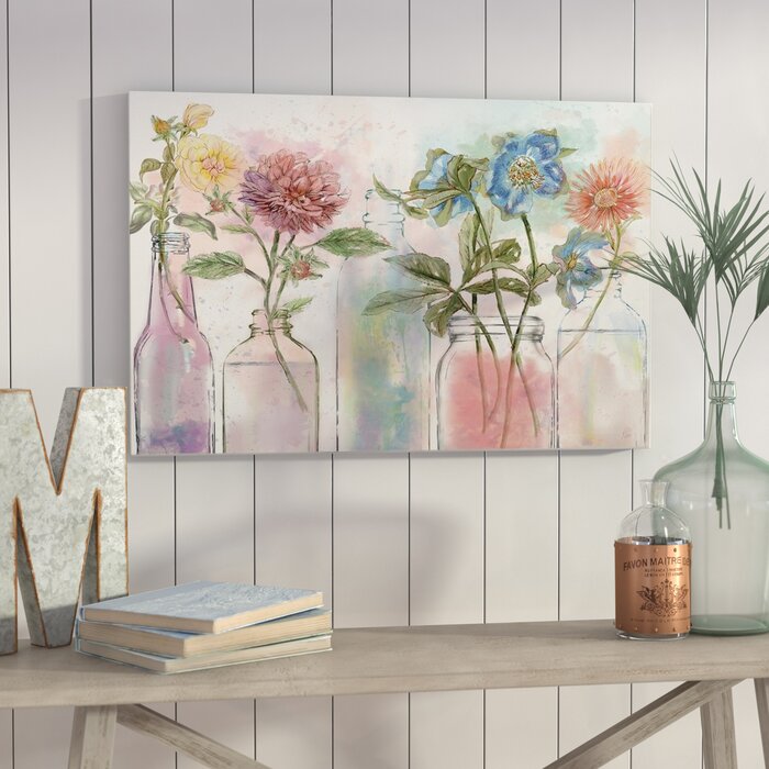 'Vintage Bottle Collection' - Print on Canvas 27x18 EE344