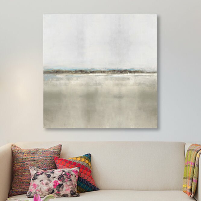 'Whisper II' Painting Print on Wrapped Canvas - 48" x 48" (#943)