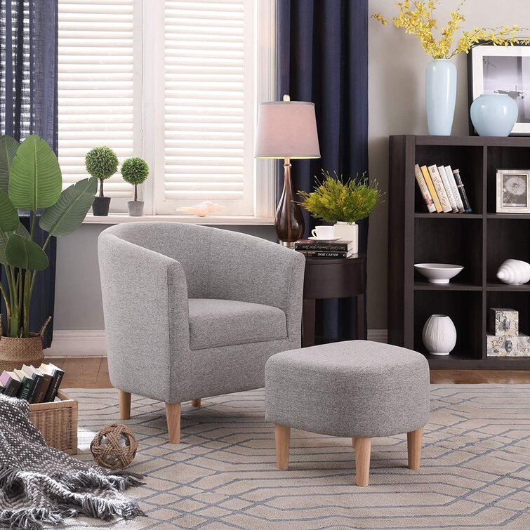 27'' Wide Armchair and Ottoman, (Set of 2)