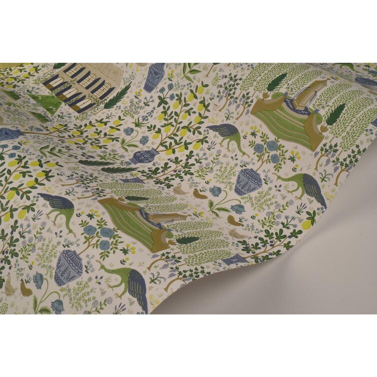 Blue/Green 27' x 27" Wallpaper Roll