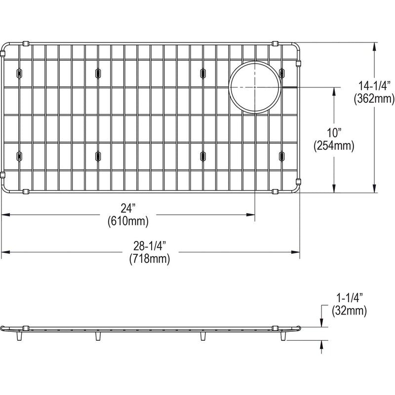 28.25" x 14.25" Sink Grid (Part number: CTXBG2814) VB189