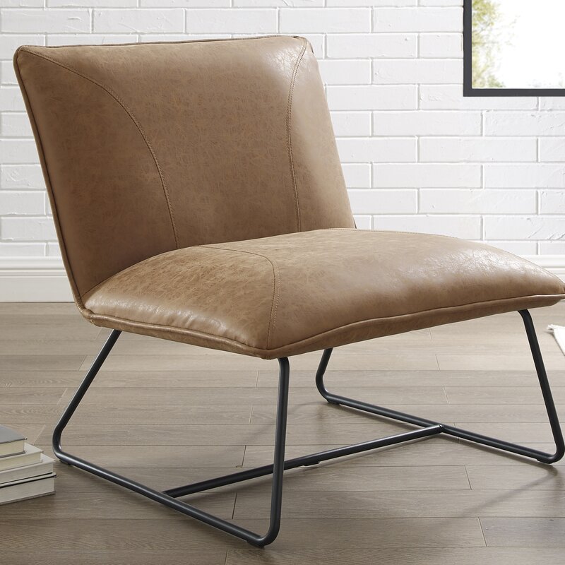 28.35'' Wide Tufted Slipper Chair