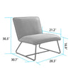 28.35'' Wide Tufted Slipper Chair