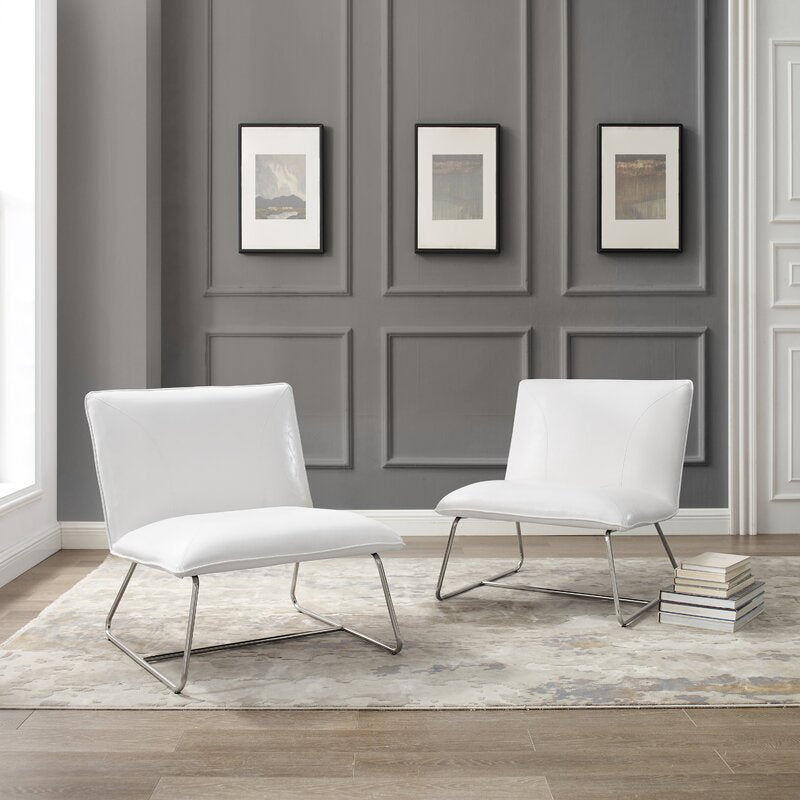 28.35'' Wide Tufted Slipper Chair