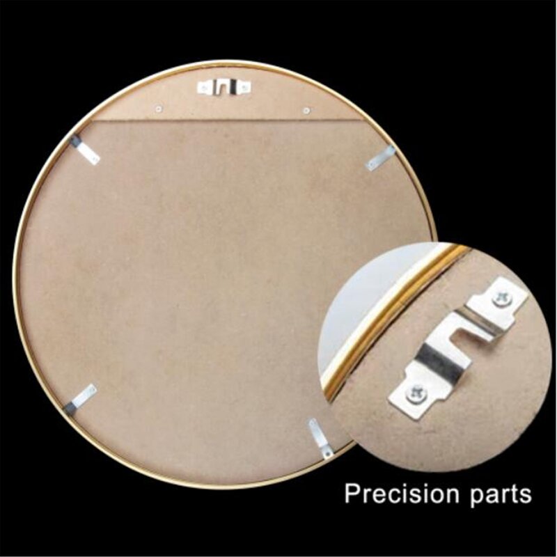 28" Wall Circle Mirror Large Round Black Farmhouse Circular Mirror Black