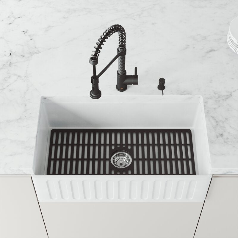 Black 29.5" X 14.56" Sink Grid CR1325