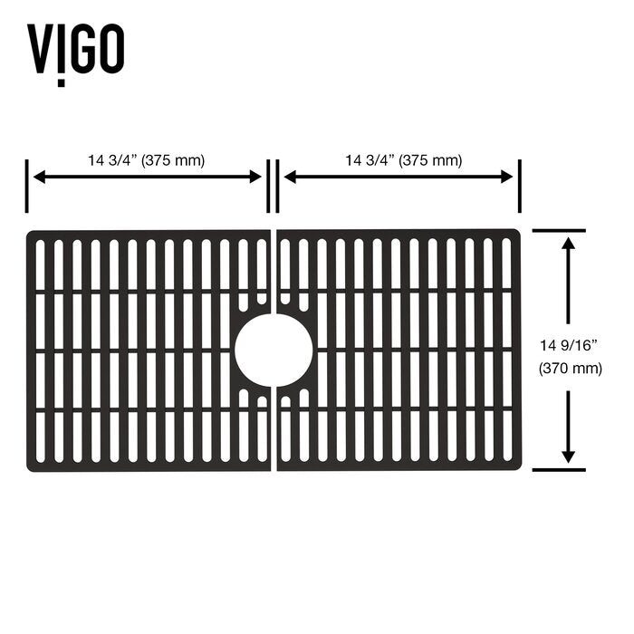 29.5" X 14.56" Sink Grid, Black (#K5915)