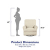 Baby Relax Tiana Reclining Glider Rocking Chair, Beige