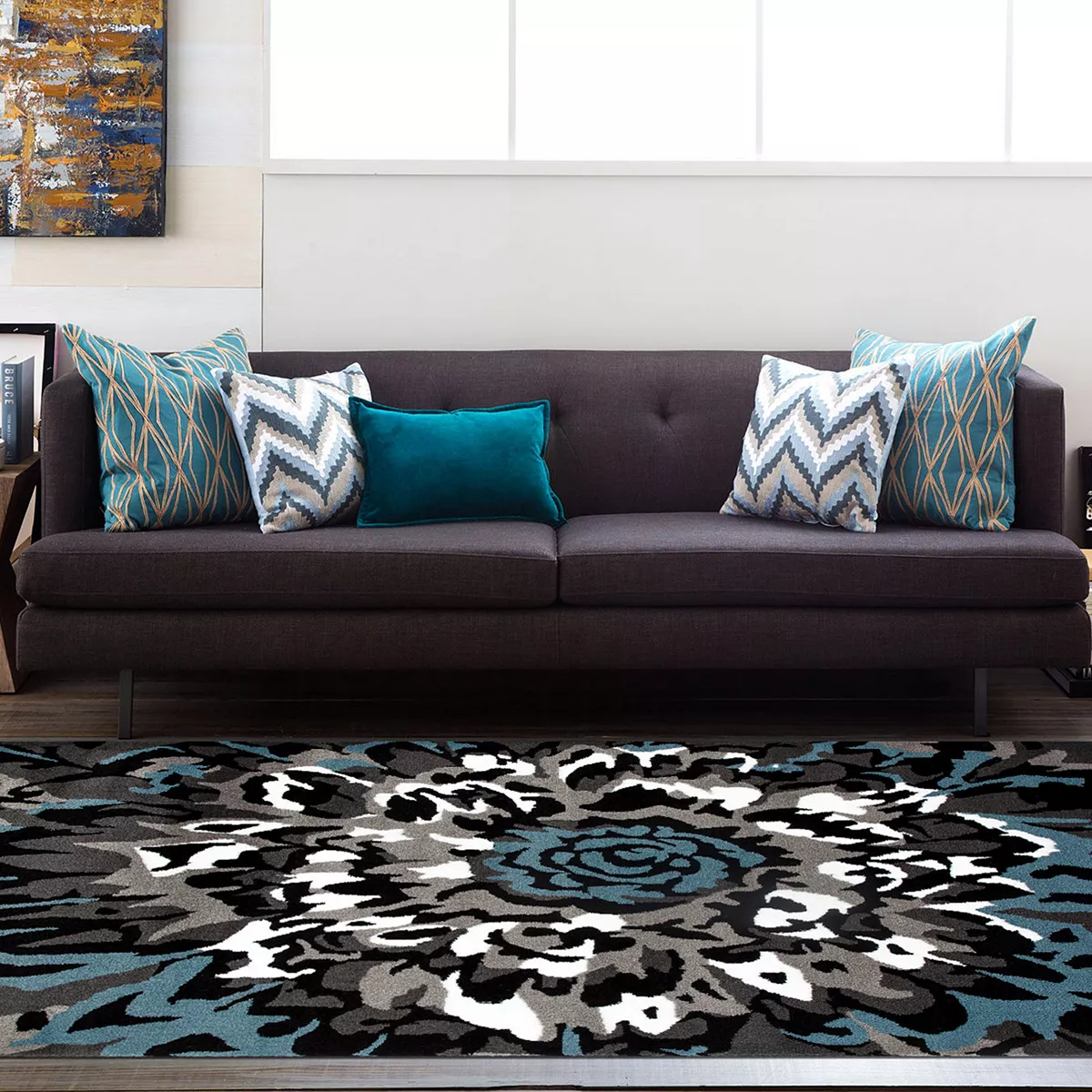 World Rug Gallery Alpine Contemporary Floral Rug