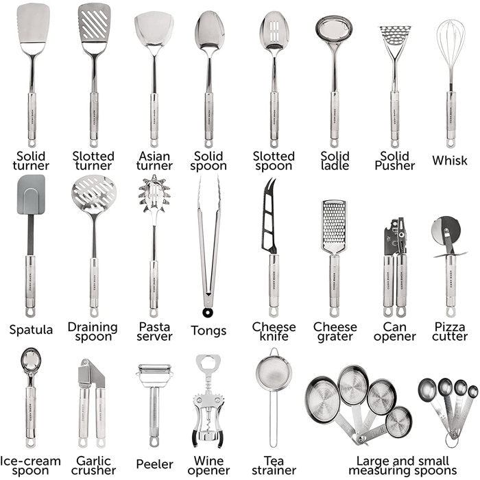 29 Piece Stainless Steel Kitchen Utensil Set