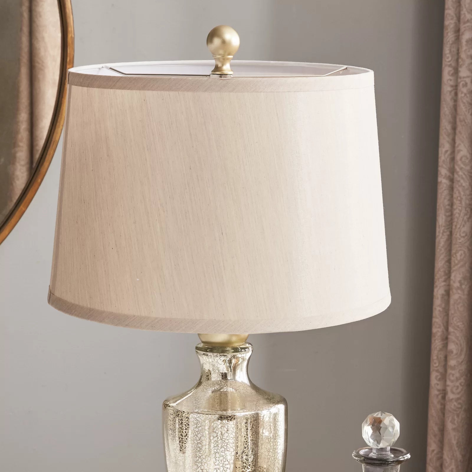 29" Antique Mercury Table Lamp Set (Set of 2)