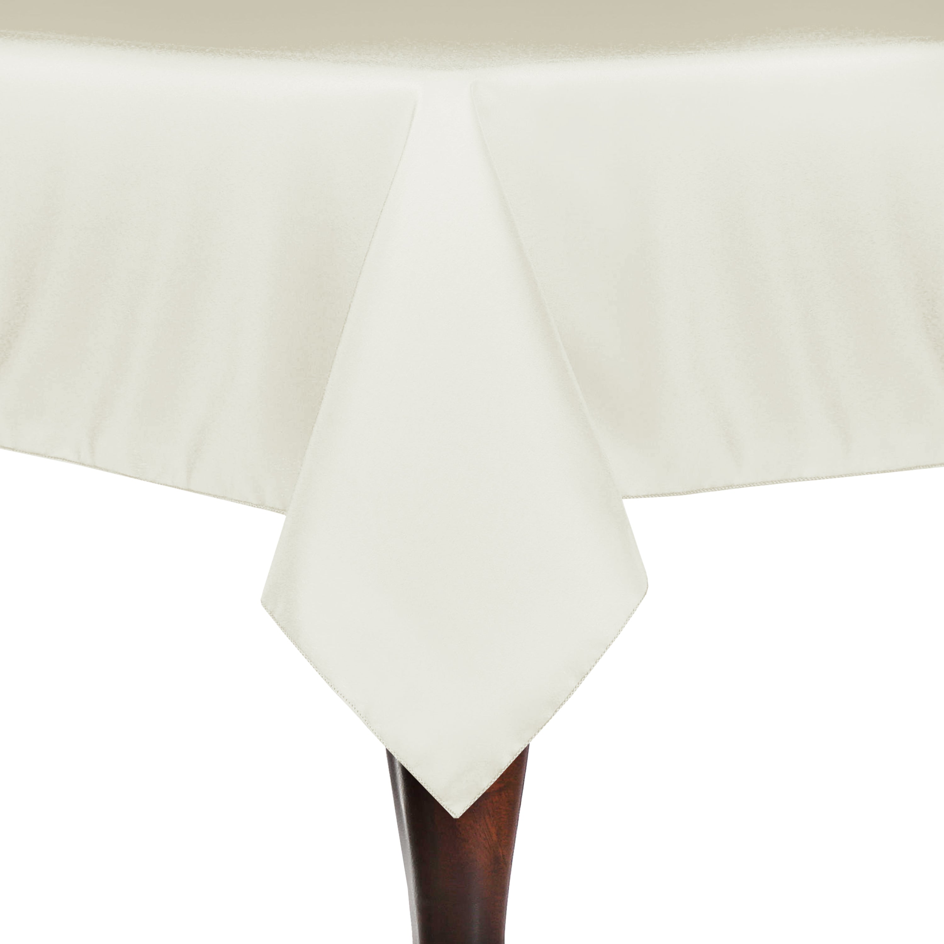 72 x 72-Inch Square Polyester Linen Tablecloth Ivory Cream