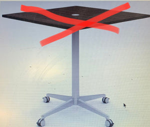 Workwell Square Breakroom Table, 42" H x 42" L x 42" W