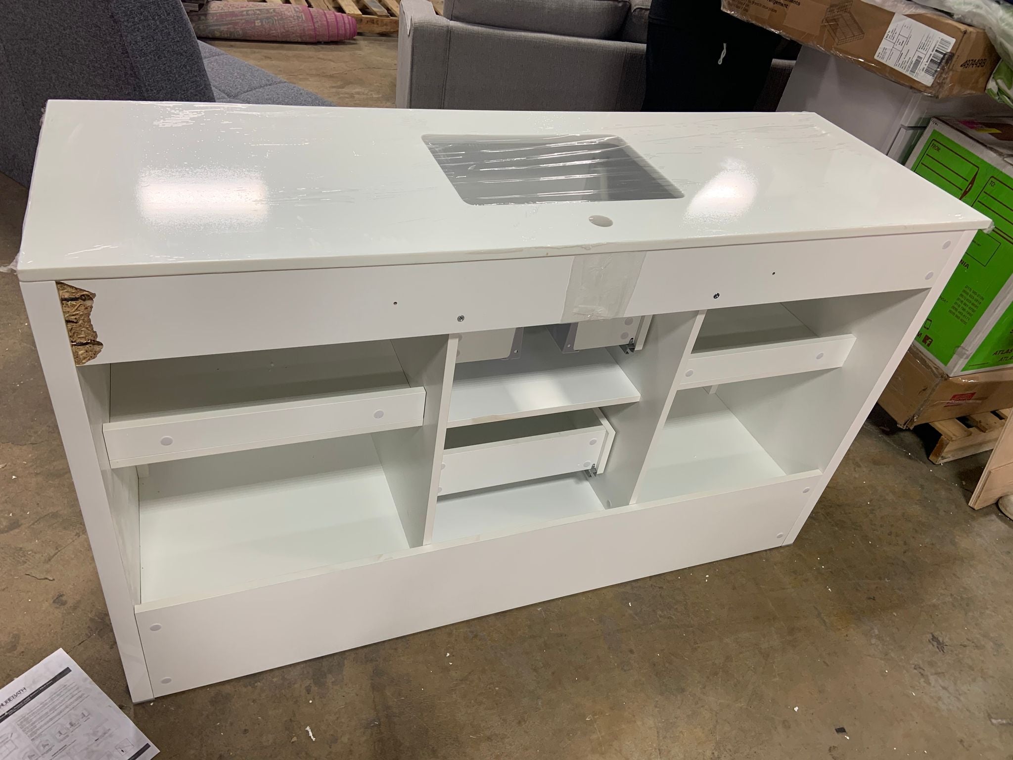 Bosley 59" Single Bathroom Vanity Set SHB487