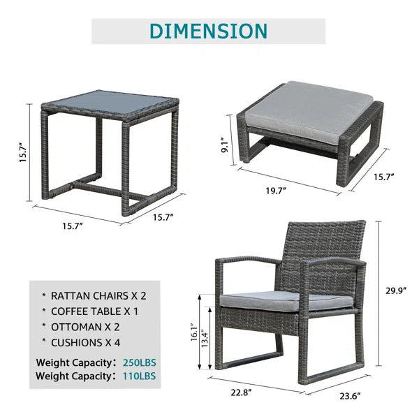 2 - Person Seating Group with Cushions