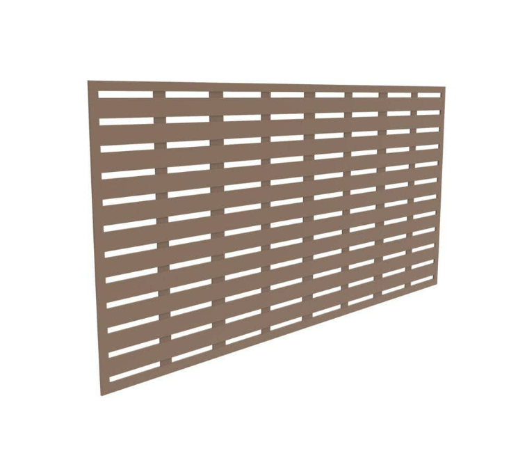 3 ft. x 6 ft. Boardwalk Saddle Polypropylene Decorative Screen Panel