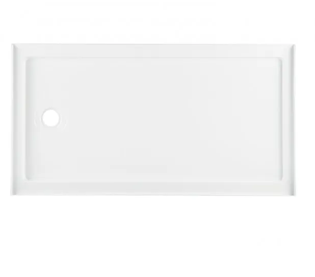 60" X 32" ACRYLIC SHOWER TRAY - LEFT DRAIN - WHITE *AS-IS*