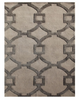 9.5' x 13.5' Gray Geometric  Hand Tufted Rectangular Area Throw Rug KRUG148