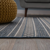 Bahama Blue 7 ft. 10 in. x 10 ft. Bohemian Geometric Stripe Indoor/Outdoor Area Rug KRUG349-P1