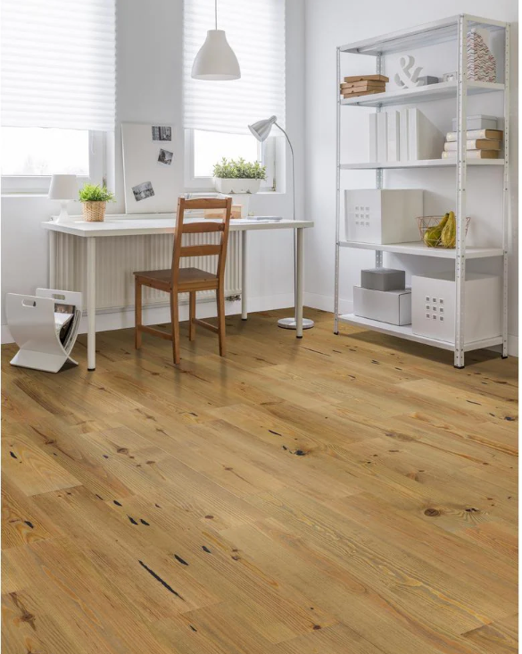 Wire-Brushed New Heart Pine 1/2 in. Thick x 7 in. Wide x Varying Length Engineered Hardwood Flooring (25.23 sq. ft.)