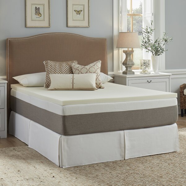 2" Memory Foam Mattress Topper, Queen