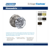 Schlage Custom Alexandria Non-Turning Two-Sided Dummy Door Knob Set with Camelot Trim