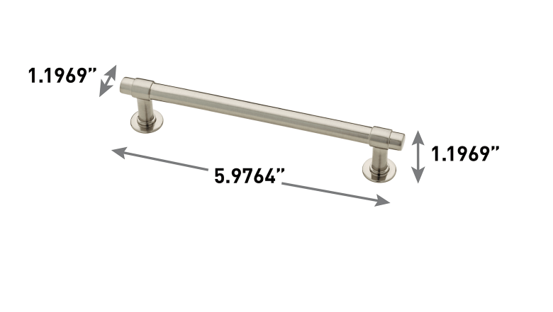 Franklin Brass Francisco 5 Inch Center to Center Bar Cabinet Pull, SET OF 11