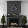 3.5 ft. Pre-lit Artificial Christmas Tree with 50 Warm Lights, Pinecones and Berries, 2-piece set