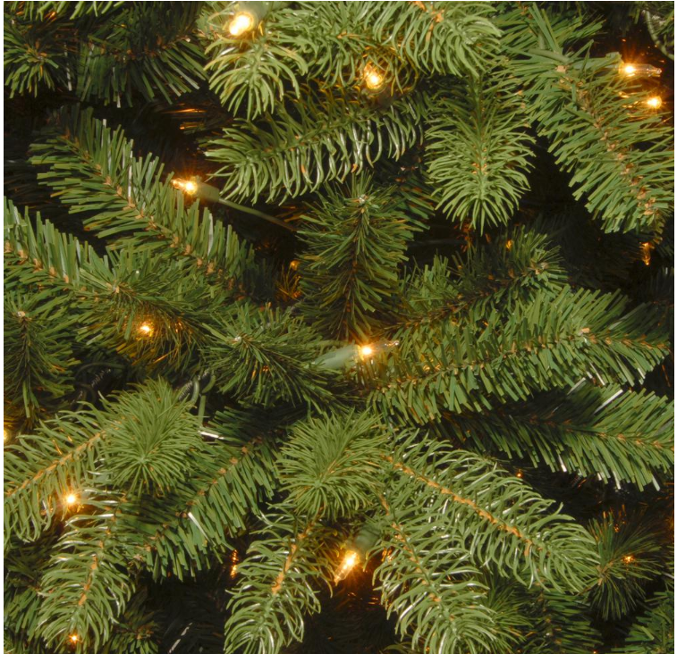 7-1/2 ft. Feel Real Newberry Spruce Hinged Tree with 900 Dual Color LED Lights and PowerConnect