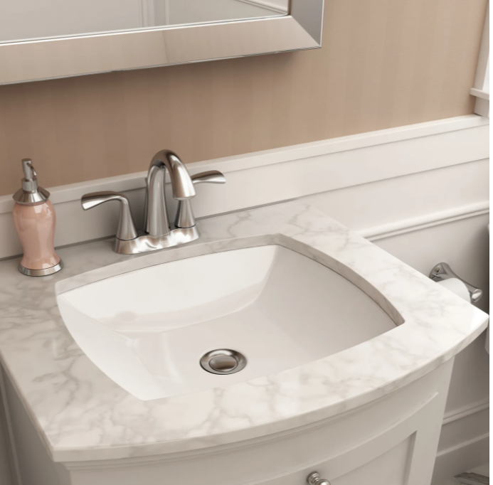 American Standard Edgemere 18-1/2" Undermount Vitreous China Bathroom Sink with Overflow