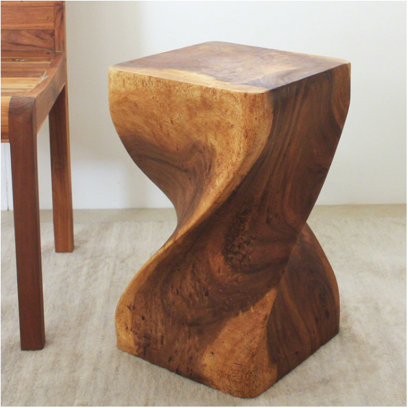 Big Twist 20" End Table, Walnut, 12x20 CYB789