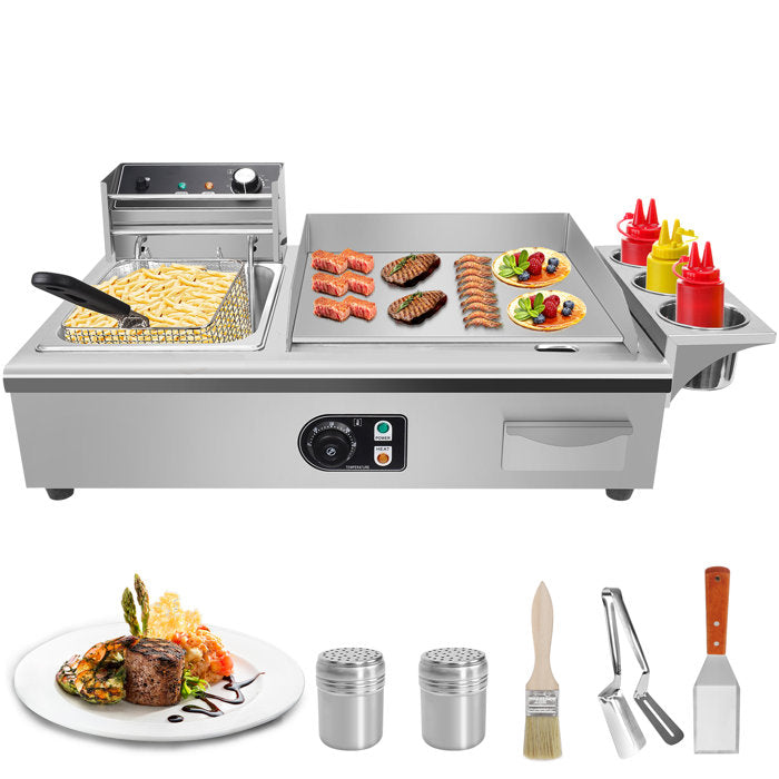 Two In 1 Commercial Electric Griddle