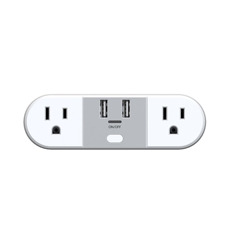 2 Outlet Smart Plug, Smart Home WiFi Outlet, Remote App Control, Supports 2.4GHz Network, No Hub Required
