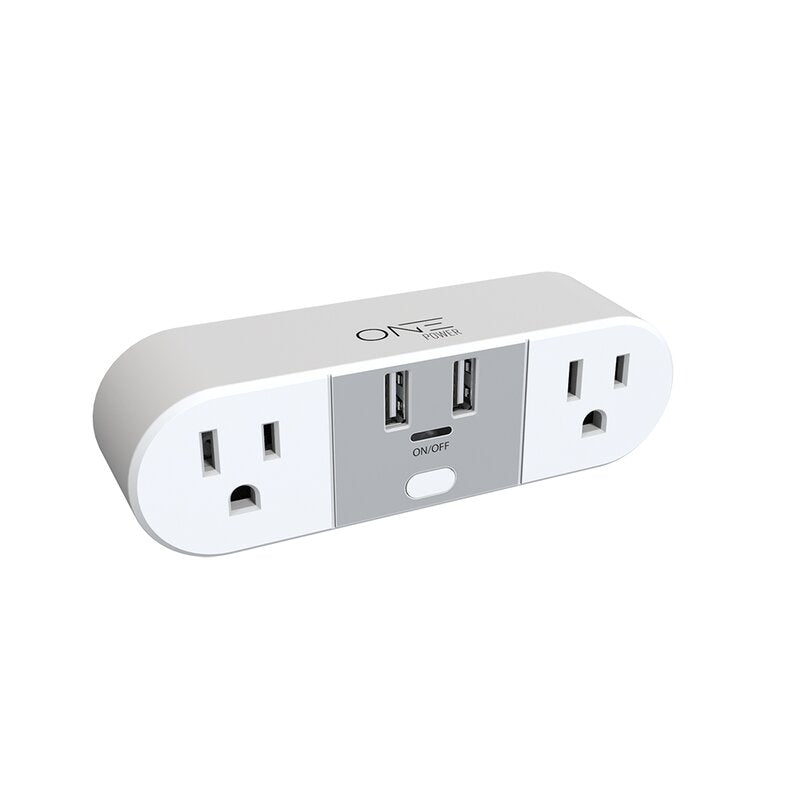 2 Outlet Smart Plug, Smart Home WiFi Outlet, Remote App Control, Supports 2.4GHz Network, No Hub Required