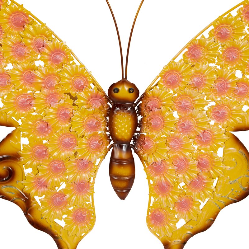 2 Piece Butterfly and Dragonfly Metal Wall Décor Set KB2386-A6-B3-P2