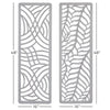 2 Piece Carved Wood Wall Décor Set