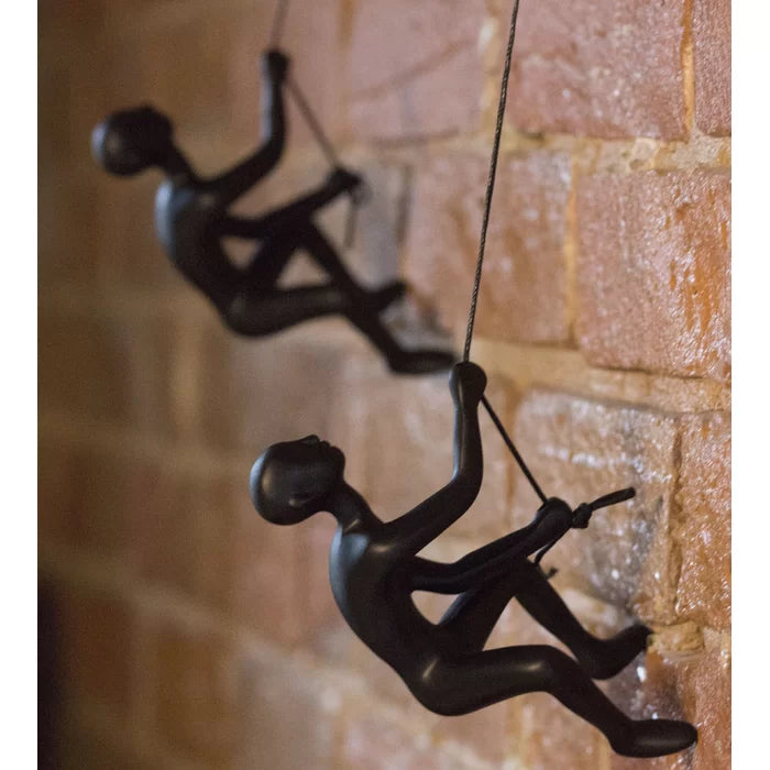 2 Piece Climbing Man Wall Décor Set (Set of 2)