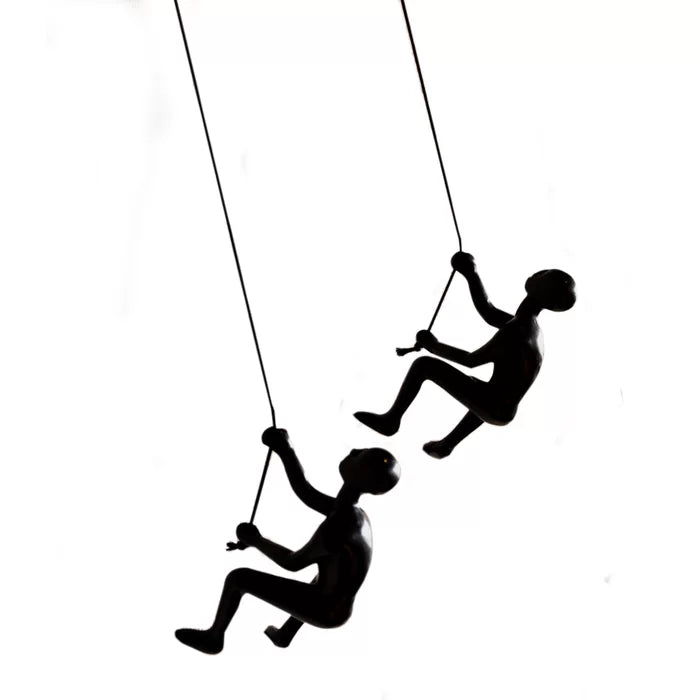 2 Piece Climbing Man Wall Décor Set (Set of 2)
