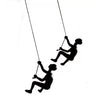 2 Piece Climbing Man Wall Décor Set (Set of 2)