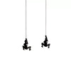 2 Piece Climbing Man Wall Décor Set (Set of 2)