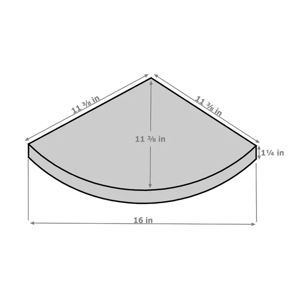 2 Piece Corner Shelf (Set of 2)