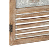 2 Piece Large Wood and Metal Garden Door Wall Décor Set
