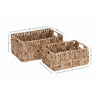 2 Piece Metal/Wicker Basket Set (Set of 4) KB937