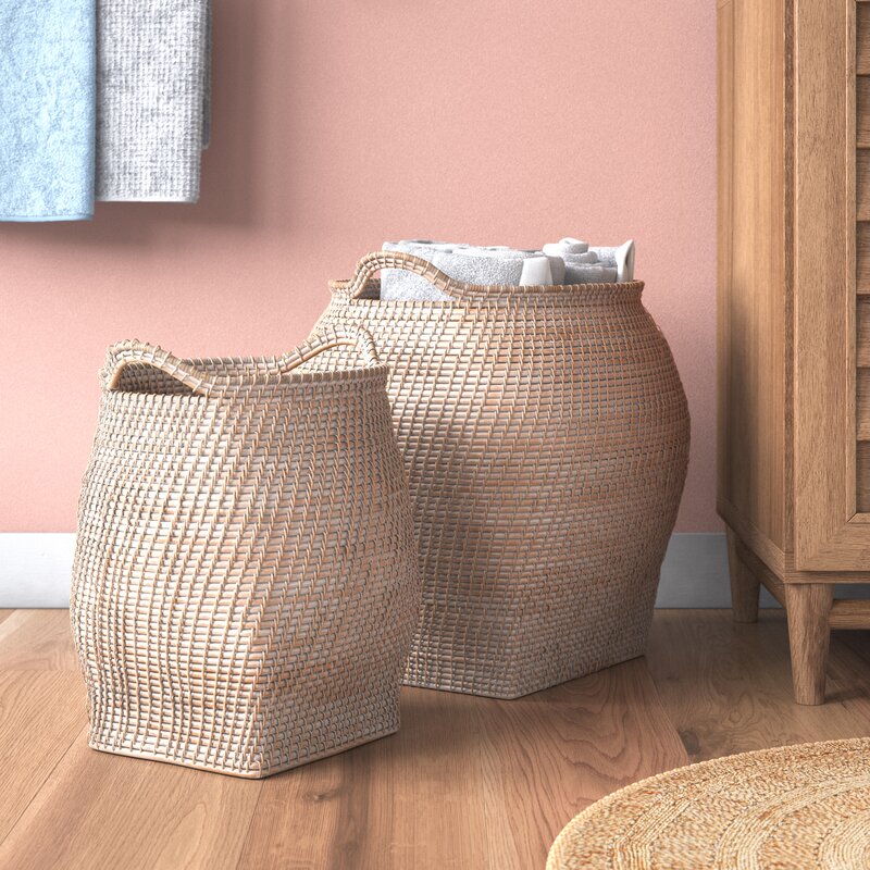2 Piece Rattan Basket Set (Set of 2) KB102