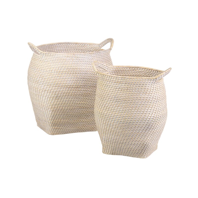 2 Piece Rattan Basket Set (Set of 2) KB102