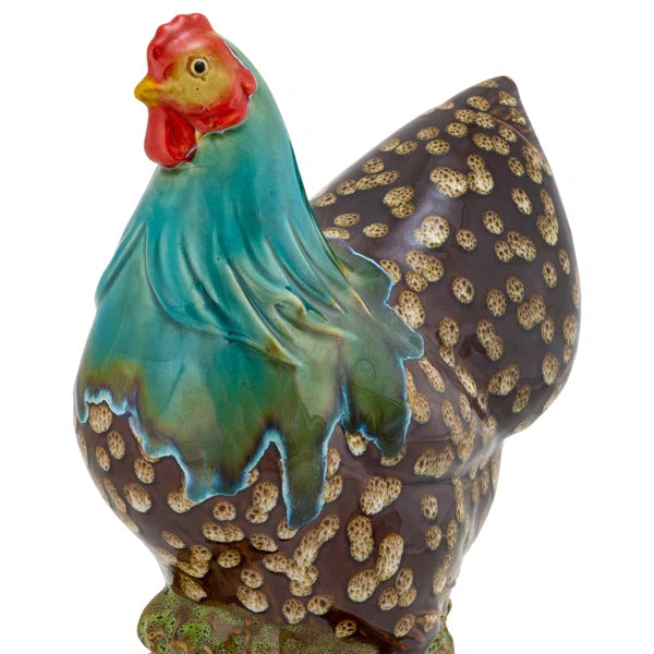 2 Piece Simon Rooster Figurine Set