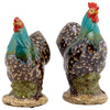 2 Piece Simon Rooster Figurine Set