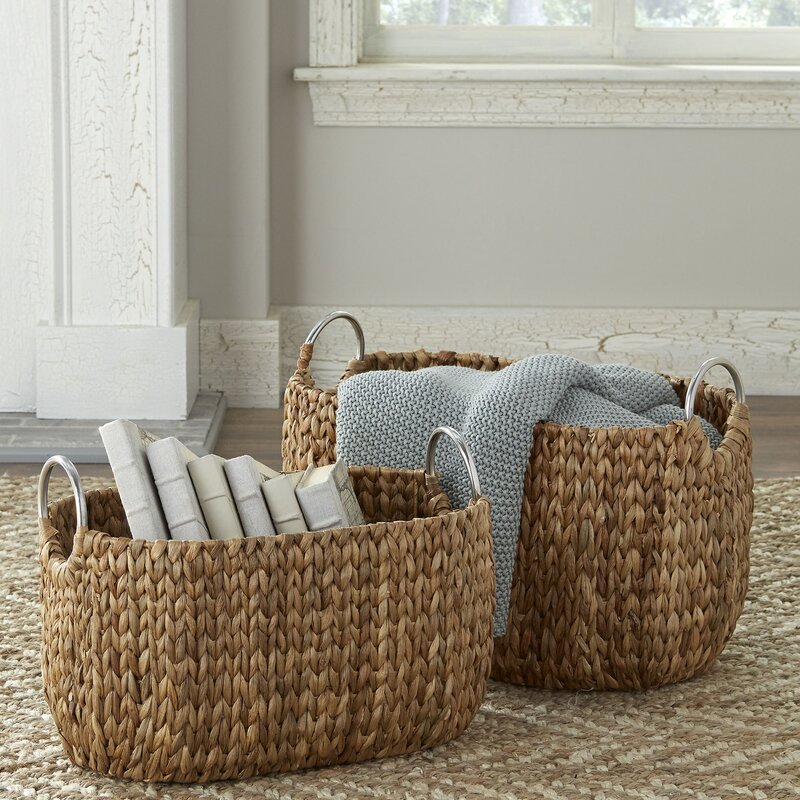 2 Pieces Wicker Basket Set CYB660