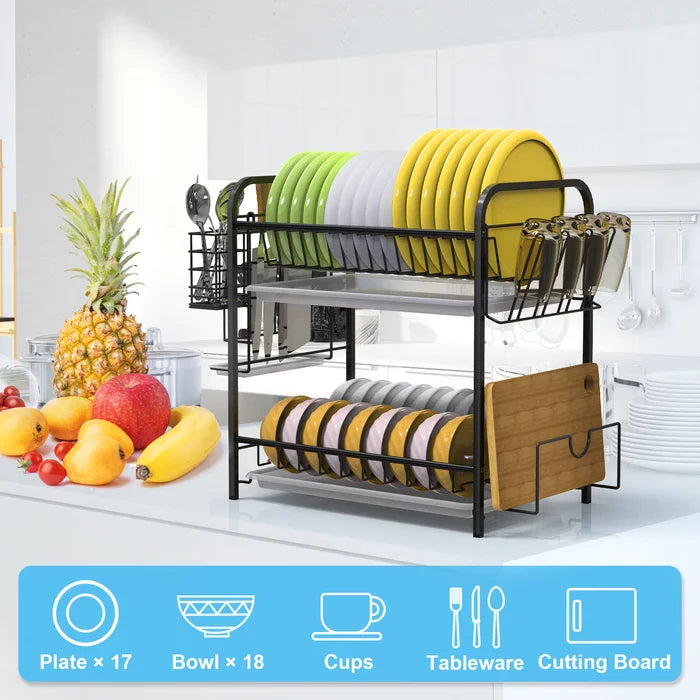 2 Tier Metal Dish Rack